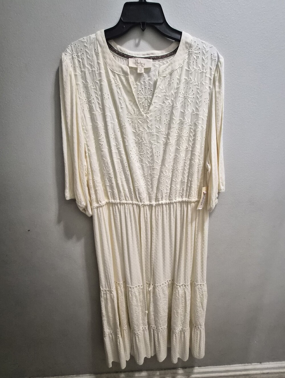 Nurture by Westbound (Woman) Eyelet Tiered V-Neck